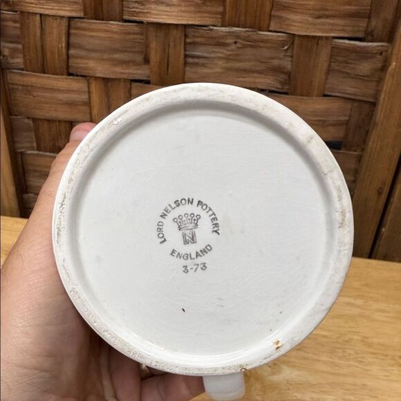 Vintage Lord Nelson Pottery Nova Scotia Canada White Mug - Picture 2 of 2